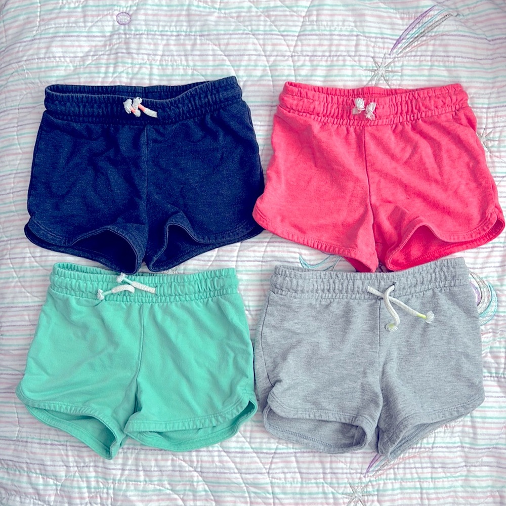 4pc Cat & Jack Girls Shorts Bundle